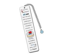 60e Anniversaire Marque-Pages Grand-Père Oncle Marque-Page Parrain Frère Ami Mari AppréCier Souvenir Hommes Années 60ans Pierre De Naissance Charme Cadeaux Papa Livre Lecture Accessoire