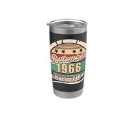 60e anniversaire septembre 1966 millésime 60 ans légendaire Gobelet isotherme en acier inoxydable double paroi