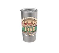 60e anniversaire septembre 1966 millésime 60 ans légendaire Gobelet isotherme en acier inoxydable double paroi