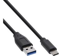 60er B-Pack InLine® Câble USB 3.2, USB-C prise à USB-A prise, noir, 2m