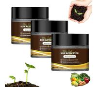 60g Soil Activator, Soil Pro Activator for Plants, Water-Soluble Formula for Optimal Nutrient Uptake & Promoting Plant Rooting, for Garden Beds, Potting Mix, and Seedling Compost (3pcs-180g)