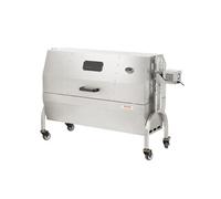 VEVOR Barbecue à Charbon avec Tournebroche Électrique Charge 60 kg 4 tr/min Rôtissoire à Charbon Barbecue Rôtissoire Cuisson 104x38 cm Haute Réglable Fenêtre en Verre pour Rôtir Agneau Cochon Poulet