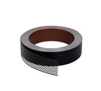 60m x 100mm Grille d'Égout Noir/Rouge Aluminium Ventilation Façade Toit Durable
