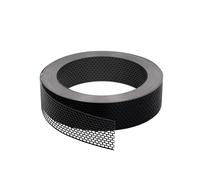60m x 80mm Grille d'Égout Noir Aluminium Ventilation Façade Toit Robuste