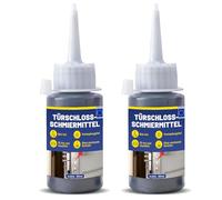 60ml*2 Lubrifiant Serrurerie, Multifonctions Lubrification Graphite, Poudre Lubrifiante pour Cylindre pour Lubrifier les Serrures de Porte,Serrures, Clés, Serrures de Voiture, Guides de Porte