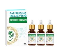 60ML Ringing Free Ear Treatment Oil, Tinnitus Ear Drops Organic Ear Ringing Remedy Drops Ear Pain Relief Drops, Ear Drops for Pain Treatment Earwax Remover, Pain Instant Relief