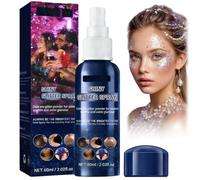 60ml Spray Paillettes Cheveux et Corps - Glitter Spray pour un Effet Scintillant Instantané, Paillettes De Corps, Laque Paillettes Ultrafine pour Visage, Festival, Fête et Maquillage