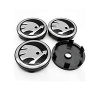 (60MM argent) 4 pièces 56mm 60mm voiture roue centre moyeu cache-moyeu jante couverture emblème autocollants