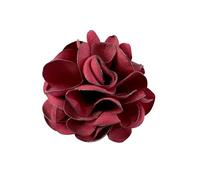 60MM Fleur Grande Broche Épinglettes Élégantes En Tissu Fait à La Main Broches Classique Pour Fête De Mariage Danse Banquet Pour Femmes Robe Costume Vêtements Accessoires Bijoux Cadeaux (Rouge)