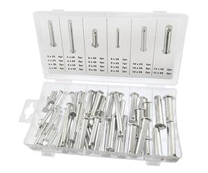 60pc de l'axe de chape / Tillertine / Tablier / Jaw broche 5mm Set Assortiment - 12mm AST48