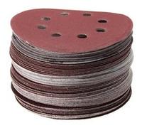 60Pcs 5 Pouces 125mm 8-trous Disques de Ponçage 40# - 400# Gains G