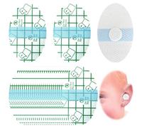 60PCS Autocollant Oreille Etanche, Protege Oreille Autocollant, Protection Étanche Oreille, Protection Bouchon Oreille Piscine Enfant, Transparents Ultra Fins Protège Oreilles pour Natation, Surf