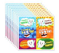60pcs Autocollants pour I Lost a Tooth, Autocollants pour Dents Mignonnes Autocollants pour Dents Perdues Autocollants pour Fée Des Dents Autocollants pour Dents pour Enfants
