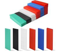 60Pcs Cales de Vitrage de Fenêtre de Précision, Mixte 1-6 mm Cale Plates en Plastique de Plancher, 28x100 mm Entretoises d'Espacement de Fenêtre pour Terrasse Bois Lambourdes