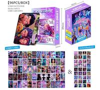 60PCS Cards+36PCS Stickers Kpop Demon Hunters Goodies Lomo Cartes Photocards Rumi Mira Zoey Jinun Ensemble de Cartes Photo Cadeau d'anniversaire pour les Fans Carte à Collectionner Flash Carte A10