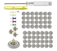 60pcs carheadlinerrepairKit - Universal carRoof Rivets, headlinerFix Button Kit, Multifunctional Auto Interior Ceiling repairSet | carRoof repairRivet Tool for headlinerRestoration