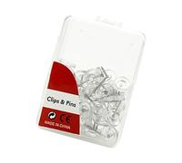 60pcs Clear Rond Round Puss Pins Board Adle