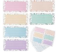 60pcs Étiquettes Autocollantes Étiquettes Adhésives Multicolores Accessoire Pour Note Écriture Scolaire École Cahier Livre Boîte Étudiant Bureau