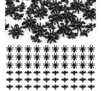 60pcs Mini Chauves-Souris et Mini Araignée, Petite Chauve Souris en Résine Petite Araignée en Résine Miniatures Ornament de Halloween pour l'Artisanat la Maison la Décoration