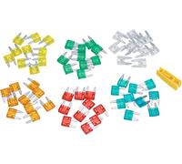 60pcs Mini lame fusible du camion de voiture automatique Kit avec boîte 5A 10A 15A 20A 25A 30A