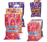 60pcs Sacs Cadeaux Pat'Patrouille, 25x17cm Joyeux Anniversaire Impression Chien Impression Patte Sacs Cadeaux avec des Poignées Supplies de Fête Mignonnes pour les Collations Bonbons