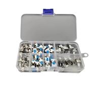 60PCS Self-Locking/Unlocked Push Tactile Power Micro Switch Kit 6 Pin
