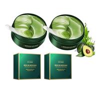 60PCS Zozu Avocado Eye Mask, Zozu Eye Patches, Masque Yeux Avocat, Patchs pour Les Yeux, Patch Yeux Anti Cernes, Eye Patch Hydrogel, Masque Yeux hydratant pour yeux gonflés et cernes (2 box)
