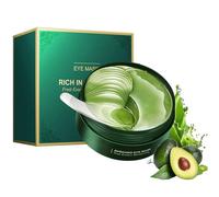 60PCS Zozu Avocado Eye Mask, Zozu Eye Patches, Masque Yeux Avocat, Patchs pour Les Yeux, Patch Yeux Anti Cernes, Eye Patch Hydrogel, Masque Yeux hydratant pour yeux gonflés et cernes (1 box)