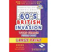 60s British Invasion Large Print Word Search for Adults and Seniors: Extra Large Print Word Search | the British Bands that Conquered America in the ... | Gift for Adults, Seniors and 1960s Lovers
