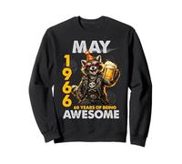 60th Birthday Raccoon Beer May 1966 Vintage 60 Years Old Sweatshirt