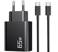 60W/65W Chargeur USB C Rapide & 2M Câble pour Samsung Galaxy S26 Ultra S25 | PD Adaptateur, Prise Secteur USBC, Super Fast Charger Type C pour Samsung Galaxy S24 S23 FE 5G A57 A56, Note 20 10, Tab S11