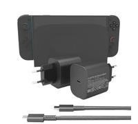 60W AC Charger Adapter Plug for Switch 2 USB Type C 20V/3A Power Supply with USB-C Charging Cable S