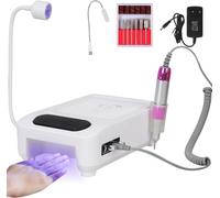 60w Aspirateur Ongle 5 En 1 Professionnel, Onglerie Collecteur De Poussière Faible Bruit, Aspiration Réglable, Pour La Manucure Au Salon Ou À La Maison(Blanc)