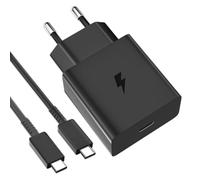 60W Chargeur et 1 Mètre Câble pour Samsung S26 Ultra 5G, Charge Rapide Type C Câble et Mini Adaptateur de Chargeur USB C 60 Watt PD pour Samsung S25+ S24+ S23 Ultra S23+ S22+ Galaxy A56 A36 Tab