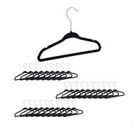 relaxdays 60 x cintres pour enfants velours noir