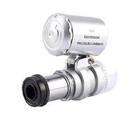 60x Mini-loupe, Microscope de Loupe de Poche LED Lumière UV pour Les Bijoutier