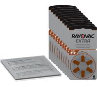 60 Piles Auditives 312 / PR41 Rayovac Extra Advanced
