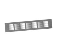 60x300mm Grille d'Aération Argentée - Grille de Ventilation en Aluminium - Grille de Meuble pour Porte, Armoire, Radiateur