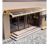 60x70cm Marquise D'entrée Auvent De Fenêtre D'entrée, Errtsdb Toile Marquise en Polycarbonate, Protection UV pour Porte D'entrée Et Terrasse