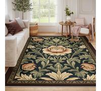 60x90 Tapis Salon Floral rétro Lavable