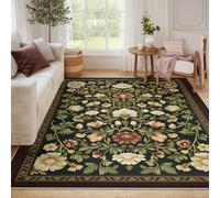 60x90 Tapis Vert Floral Campagne Surface Rug