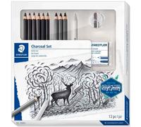 [61 100C] STAEDTLER Kit à dessin/ à fusains Charcoal Design Journey