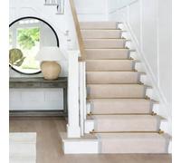 61-102 cm/24-40 pouces Tringle à tapis d'escalier 1 pièce en laiton creux avec supports de fixation à vis, tiges d'escalier dorées pour la sécurité des chemins d'escalier(26inch/66cm)