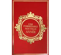 61-5855 Carte de Vœux Formidable NOUVELLE ANNÉE Meilleurs Vœux Professionnels Entreprise Art Baroque Or Doré Brillant + Enveloppe Blanche 12x17,5cm Souhaits Réussite Succès Bonheur -Fabriqué en France