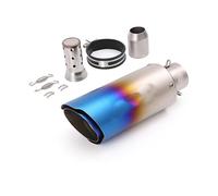 61 Mm Exhaust Tail Pipe Motorcycle Stainless Steel,Pratique | Muffler Tips Blue Black Escape With Removable DB Killer