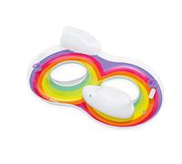 6'1" x 45.5"/1.86m x 1.16m Rainbow Dreams Double Swim Tube