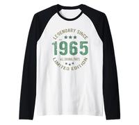 61 Year Old Bday Legend Since 1965 - Vintage 61e Anniversaire Manche Raglan
