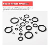 610 Pieces 24 Sizes Black O-Ring Assortment Kit,Metric Nitrile Rubber O-Rings With Double Head Spikes And Hooks,For Faucet,Vehicle Air Conditioning