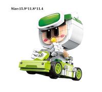 61005 Pas De Boîte - Blocs De Construction En Briques Moc, 6 Styles De Voitures De Course, Mini Kits De Modèles, Jeux De Collection, Nouvelle Collection