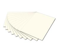 [6101] folia Pack 10 Fauilles Carton de Bricolage 500 x 700 mm 300g Blanc Perle